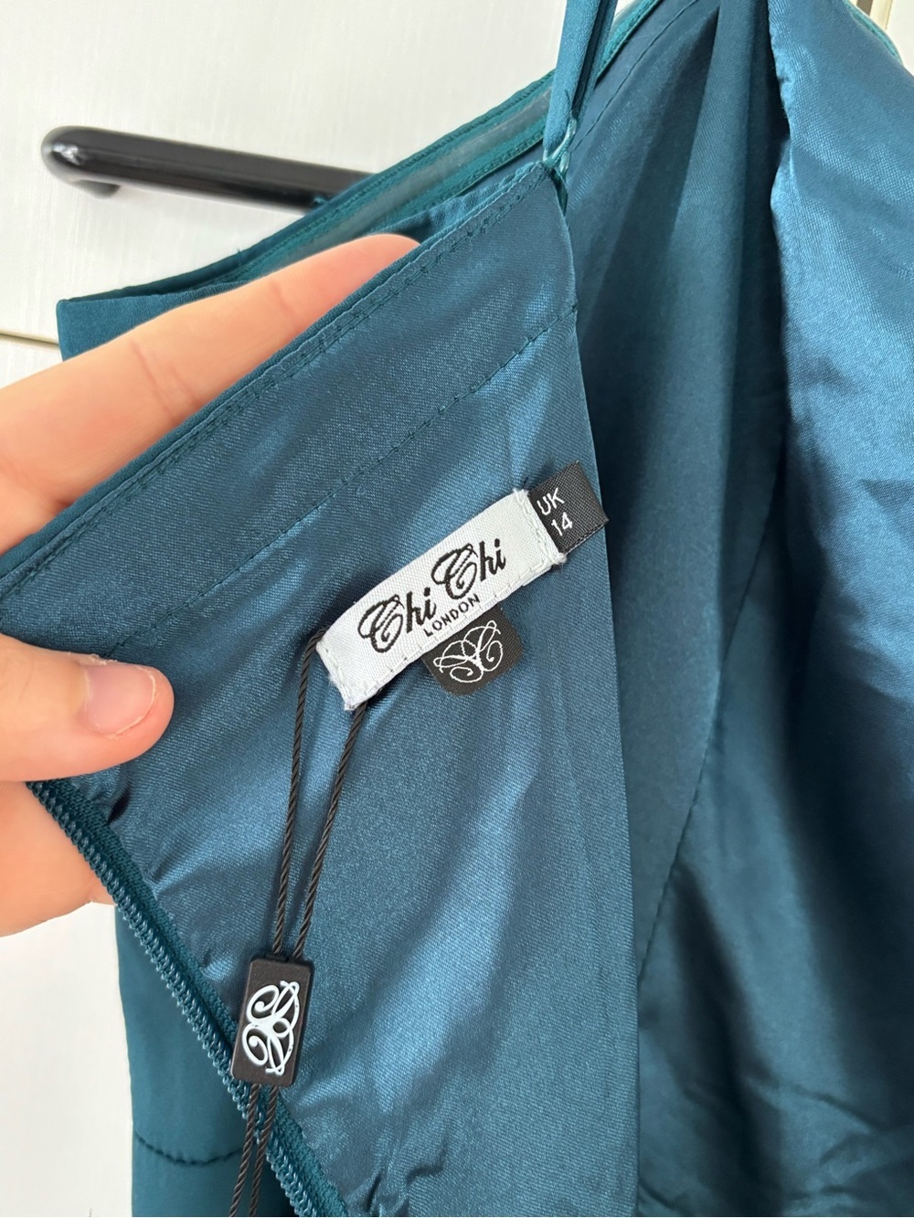 NWT Chi Chi London Teal Convertible Maxi Dress US 10 Wedding Guest Bridesmaid - Picture 7 of 14